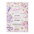 Slumber Party Birthday Invitation Template • Editable Canva Invitation • Purple & Pink