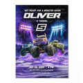 Monstertruck Geburtstagseinladung Lila & Blau