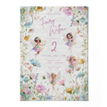 Fairy Flowers Birthday Invitation Template • Editable Canva Invitation • Pastel